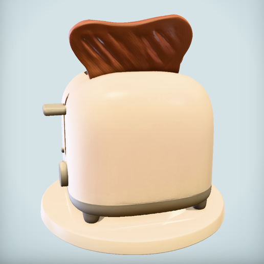 Screenshot-2025-10-21-at-16.09.43.png Tostadora Triste y Enfadada Dejando Caer la Tostada Quemada STL Divertido Modelo de Impresión 3D Decoración de Cocina y Figurita de Dibujos Animados