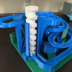 Marble Machine - Modular Design - Auger Elevator with Double Spiral Module