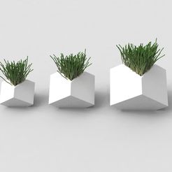 Printable-0003-D.jpg 3 Geometric Vases / Pots