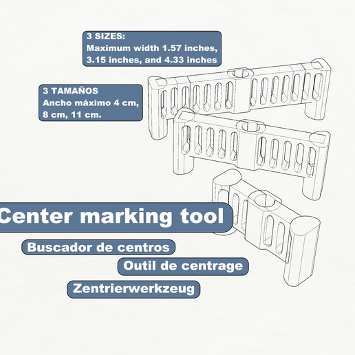 Zentrierwerkzeug.png Инструмент для разметки центров - Инструмент для разметки центров для плотников
