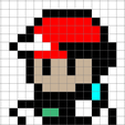 Red-pixel-map.png Red an pikachu walking (Bonus pokeball)