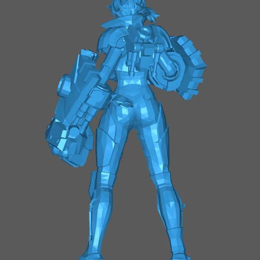 Vi Wild Rift Model Download STL file Low Poly Vi Wild Rift • 3D printable object ・ Cults