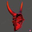04.jpg Devil Mask - Satan Mask - Hannya Mask - Halloween cosplay 3D print model