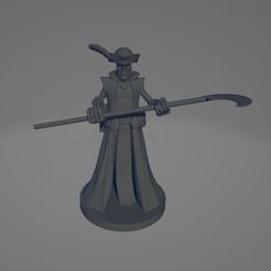 bones1.jpg Free STL file Skeleton Mini with Scythe and pirate hat - Bones・Model to download and 3D print