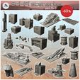 WB-WS-P01-Sci-Fi-sceneries-pack-No.-2.jpg Sci-Fi sceneries pack No. 2 - Future Sci-Fi SF Post apocalyptic Tabletop Scifi Wargaming Planetary exploration RPG Terrain Tatooine Desert