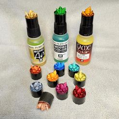 STL file ROCKS - MONUMENT PRO ACRYL ALTERNATIVE SCREW COLOUR SWATCH CAP -  22ml・3D printing idea to download・Cults