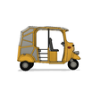 4ed8f8a5-66f1-42a5-8e82-0fa65d51a815.png Yellow Tuk-Tuk/ Auto Rickshaw with Movements