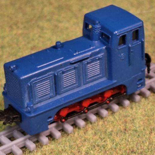 H0f scale Diesel Locomotive LKM V10C TG 600mm - resin