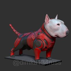 ZBrush-Documentuyf.jpg Download STL file Bull Terrier • 3D printing template, dimka134russ