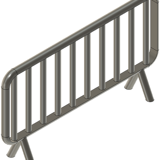 1:32 Scale Crowd Control Barrier 3D model