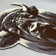 IMG_7001.jpeg Bison covered in Snow- WALL ART - HUEFORGE - FILAMENT PAINTING