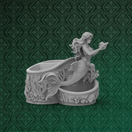 Sea Mermaid Pen Holder & Desk Caddy