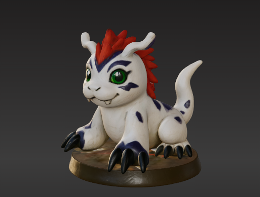 🐉 Digimon Miniature For RPG - Gomamon・ STL File for 3D printing・Cults