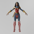 Wonder-Woman0001.png Wonder Woman Lowpoly Rigged Redesign