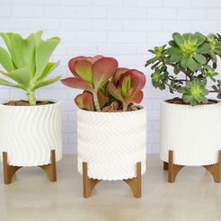 DSC_3989.jpg STL file 3 - SET PLANTER POTS・3D print model to download