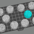 bp1-cobble.png 10x 25mm + 32mm bases with cobblestones (old not hollow)
