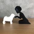 WhatsApp-Image-2023-01-05-at-13.59.29.jpeg Girl and her pug(afro hair) for 3D printer or laser cut