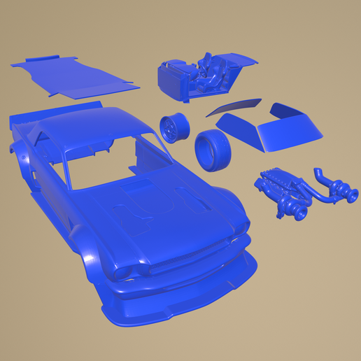 a013.png MUSTANG HOONICORN PRINTABLE CAR IN SEPARATE PARTS