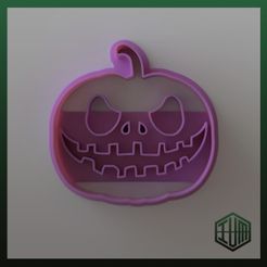 CORTADOR-DE-GALLETAS-CALABAZA-2-F.jpg Файл STL РЕЗАК ДЛЯ ПЕЧЕНЬЯ "ТЫКВА НА ХЭЛЛОУИН・Модель для загрузки и печати в формате 3D