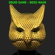 default.122.jpg Squid Game Mask - Boss Mask Cosplay 3D print model