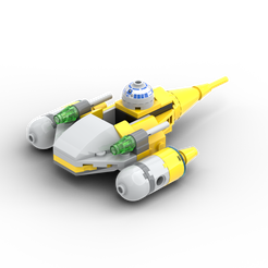 N1-Microfighter.png Star Wars Naboo Starfighter N1 Microfighter 75223 (no minifigure)
