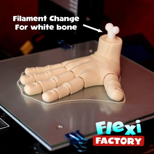 Hand01B.jpg STL file Flexi PRINT-IN-PLACE Hand・3D print design to download, FlexiFactory