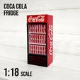 il_794xN.5620566530_ntzb.jpg 1-18 Scale / Miniature Coca Cola Fridge /  Model Kit / Diorama Accessories / Action Figure / Dollhouse