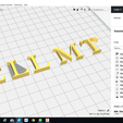 CURA.png BELL font uppercase 3D letters STL file