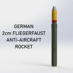 German_2cmFliegerfaust_0.jpg WW2 German 2cm Fliegerfaust Anti-Aircraft Rocket