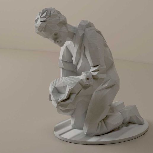 PASTOR_BOY2.jpg Nativity - Crib LOW POLY - PART 3