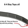 6-4_Bay_Tops.jpg N Scale -- Engine Bay Fronts for Roundhouse....