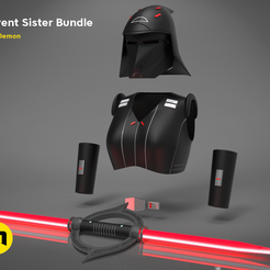 seventh-sister-bundle-all-lightsaber.png Файл STL Седьмая сестра・Шаблон для 3D-печати для загрузки, 3D-mon