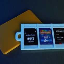 Minimalistischer SD-Kartenhalter im Kartenformat