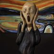 123.jpg 3D file Munch The Scream - NO SUPPORT・3D printable model to download