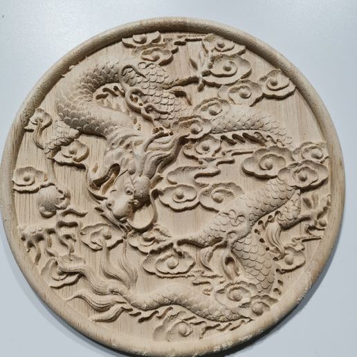 Dragon woodcarve (generated by Revopoint POP 2) 3D model