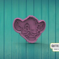 simba.jpg STL file Simba Lion King The Lion King Cookie cutter・3D print model to download