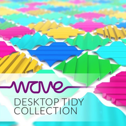 Capture d’écran 2017-10-24 à 14.15.33.png Скачать бесплатный файл STL WAVE desktop tidy collection • Форма для 3D-печати, tone001