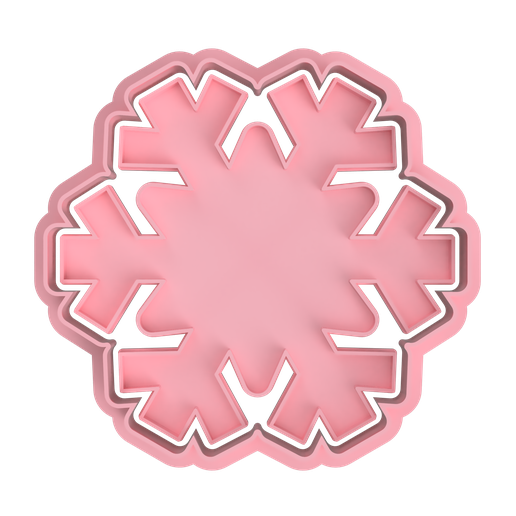 SNOWFLAKE CUTTERS FOR COOKIE AND FONDANT 3D model