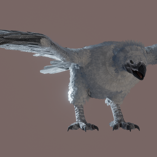 0029.png Большая птица - ригидный позитивный/стл файл прилагается