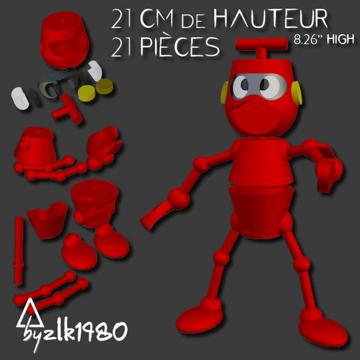 🤖 NONO THE LITTLE ROBOT ( ULYSSE 31 )・Free STL File for 3D