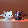 untitlceded.png 3D Printable Light Fury Toothless dragon Inspired Design