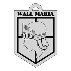 wall-maria.jpg Archivo STL Llavero Pared Maria Attack On Titan・Design para impresora 3D para descargar
