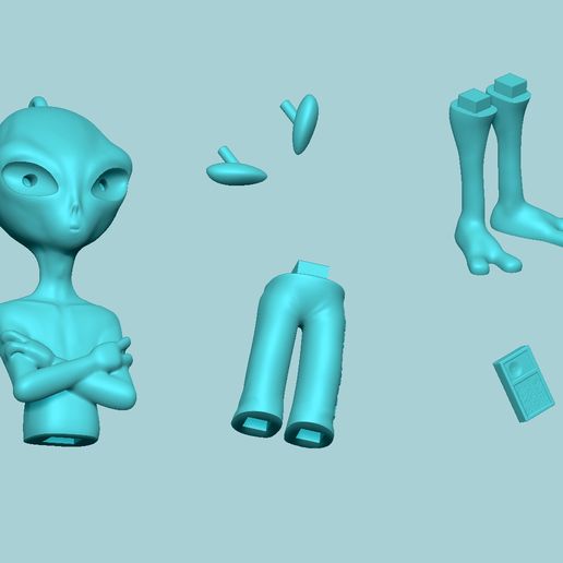 r0-1.jpg Alien Keychain v2 - Complete Body Funny Gift