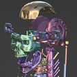 a of) » oo ——~ . Archivo STL Cráneo móvil de Terminator T-800・Objeto de impresión 3D para descargar