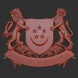 Singapore-emblem1-1.jpg 新加坡国徽（国徽）3D 浮雕 .stl 文件