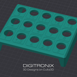 P02.png Porta pinças ER20 - Organizador de ferramentas CNC para impressão 3D com etiquetas incorporadas