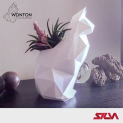 Wonton_planter_01_C.jpg Fichier 3D Jardinière Wonton Cat・Modèle à télécharger et à imprimer en 3D