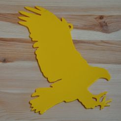 Hawk_1c_web.jpg Fichier 3D Silhouette d'un faucon・Design pour imprimante 3D à télécharger