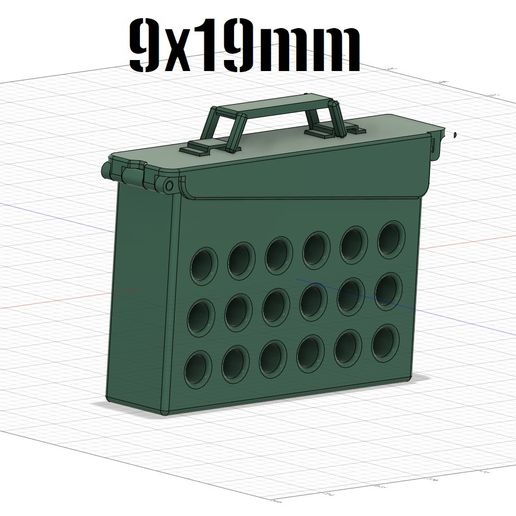 9mm_Big.jpg Ammo Box Key Hanger (Print-in-place)
