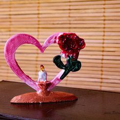 2023-01-15-005_Herz_rose_H45.jpg Fichier STL gratuit Chandelier coeur avec roses pour la Saint-Valentin・Modèle pour impression 3D à télécharger